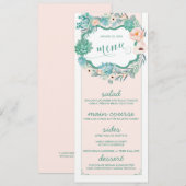 フローラ赤面結婚カード メニュー (正面/裏面)