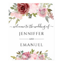 フローラ赤面結婚名前をカスタムするの歓迎サイン