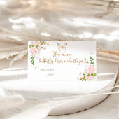 フローラ赤面金ゴールドは蝶のキスの数を推測 エンクロージャーカード