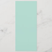 フローラ赤面金ゴールドミントグリーンウェディング メニュー (裏面)