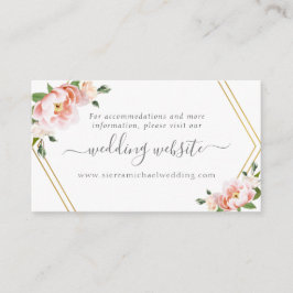 フローラ赤面金ゴールドミントグリーン結婚ズのウェブサイト エンクロージャーカード