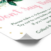 フローラ赤面金ゴールド言わないベビーゲーム ポスター (角)