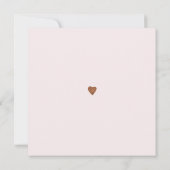 フローラ赤面銅グリッタースクリプトブライダル昼食会 招待状 (裏面)