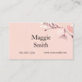 フローラ赤面、美容師 名刺 (正面)