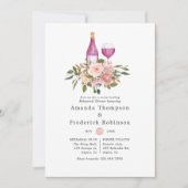 フローラ赤面&金ゴールドワインテイスティングリハーサルディナー 招待状 (正面)