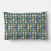 フローラ赤面 – 青と緑のフローラポーチ アクセサリーポーチ (裏面)