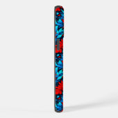 フローラ赤黄色の花模様–13075 iPhoneケース (右側面)