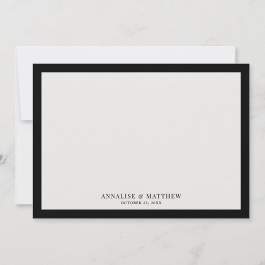 フローラ赤黒ゴシック結婚ズ サンキューカード (裏面)