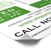 フローラ足跡、ポディアトリクニック、ポディアトリスト ポスター (角)