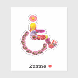 フローラ車いすデカール シール