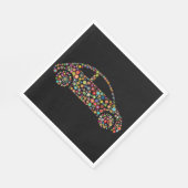 フローラ車フラワーパワービークル スタンダードランチョンナプキン (角)