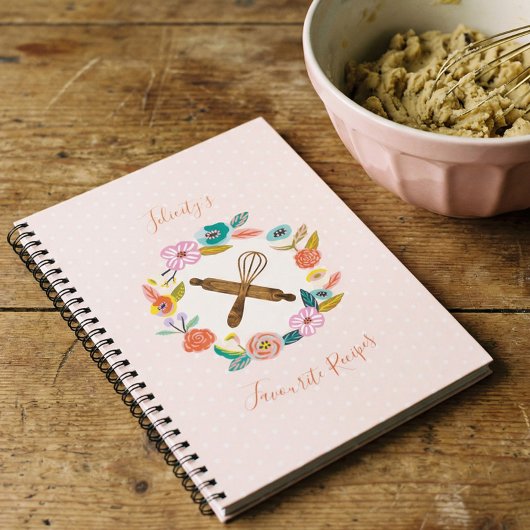 フローラ転がと葉のピンとウィスクレシピ ノートブック