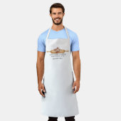 フローラ転がズピンベイカーズエプロン エプロン (着用した状態)