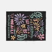 フローラ転送日Ivfその美しい日のためのMi フリースブランケット (正面(横))