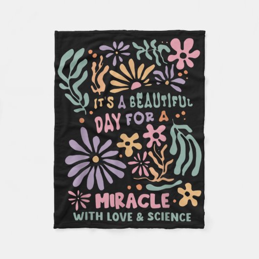 フローラ転送日Ivfその美しい日のためのMi フリースブランケット (正面)