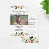 フローラ追悼の詩カード (デスク)