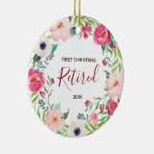 フローラ退職した初めてのクリスマスオーナメント セラミックオーナメント (右)