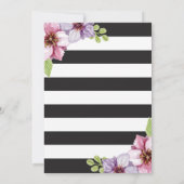 フローラ退職パーティの招待状カード 招待状 (裏面)