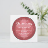 フローラ透かしシラーズ《キリスト教》洗礼式や命名式招待状 招待状 (スタンド正面)