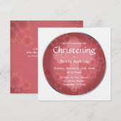 フローラ透かしシラーズ《キリスト教》洗礼式や命名式招待状 招待状 (正面/裏面)