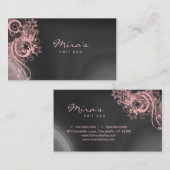 フローラ造園名刺グレーピンク 名刺 (正面/裏面)