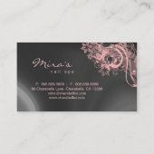 フローラ造園名刺グレーピンク 名刺 (裏面)