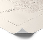 フローラ週次プランナー印刷可能テンプレート ポスター (角)