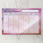 フローラ週間プランナーシート紙パッド ペーパーパッド (折り畳み)