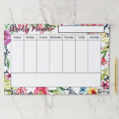 フローラ週間プランナーシート紙パッド ペーパーパッド (インサイチュ)