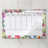 フローラ週間プランナーシート紙パッド ペーパーパッド (折り畳み)