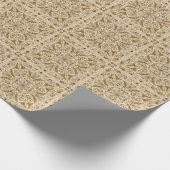 フローラ郷愁:クラシックヴィンテージ背景。 ラッピングペーパー (角)