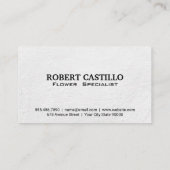 フローラ配置 |パター華美ン 名刺 (裏面)