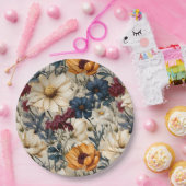 フローラ野花 ペーパープレート (パーティー)