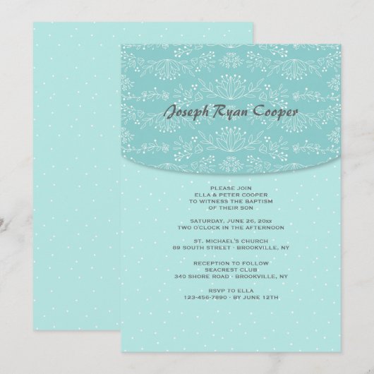 フローラ量招待状 招待状 (正面/裏面)