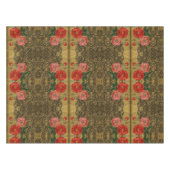 フローラ金ゴールドの美しいパタエレガントーン テーブルクロス (正面(横))