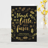 フローラ金ゴールドは少ないが荒々しいウィリアム・シェイクスピア カード (黄色い花)