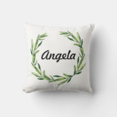 フローラ金ゴールドイニシャルカスタムクッション クッション (正面)