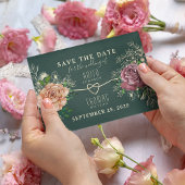 フローラ金ゴールドエメラルドグリーン結婚ズ セーブザデート