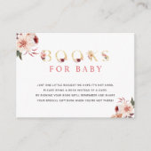 フローラ金ゴールドエレガントベビー帳 エンクロージャーカード (正面)