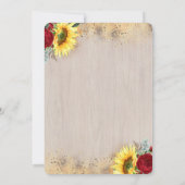 フローラ金ゴールドカボチャ素朴感謝祭 招待状 (裏面)