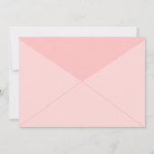 フローラ金ゴールドグリッターストライプベビーシャワー（郵便） 招待状 (裏面)