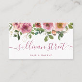 フローラ金ゴールドグリッターヘアメイク 名刺 (正面)