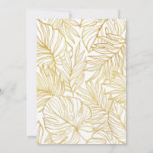 フローラ金ゴールドサプライズ70誕生日 招待状 (裏面)