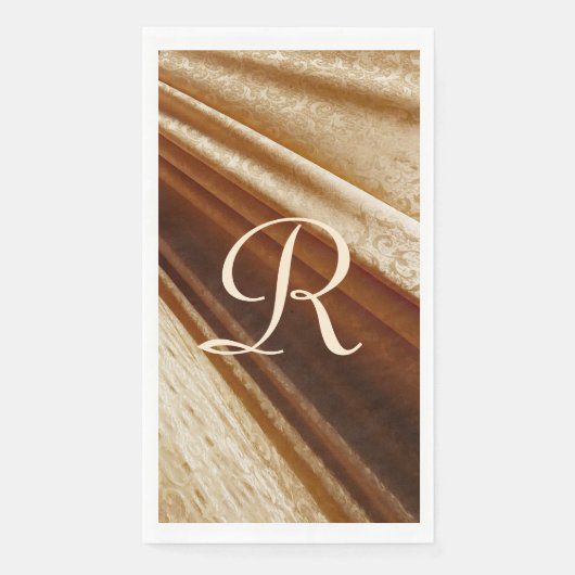 フローラ金ゴールドドレープ生地モノグラムの (正面)