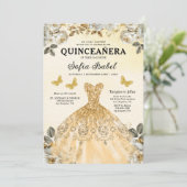 フローラ金ゴールドバイリンガルスペインのキンセアニェラ 招待状 (スタンド正面)