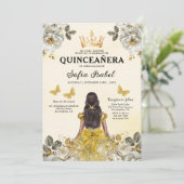 フローラ金ゴールドバイリンガルスペインのキンセアニェラ 招待状 (スタンド正面)
