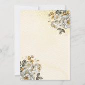 フローラ金ゴールドバタフライプリンセスキンセアニェラ 招待状 (裏面)