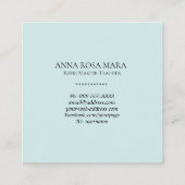 *~*フローラ金ゴールドヒーラーアクア霊気 スクエア名刺 (裏面)