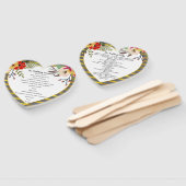 フローラ金ゴールドピンクレッドミントハート形状プログラム ハンドファン (組立なし)