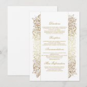 フローラ金ゴールドフィリ結婚グリー模倣品詳細 エンクロージャーカード (正面/裏面)